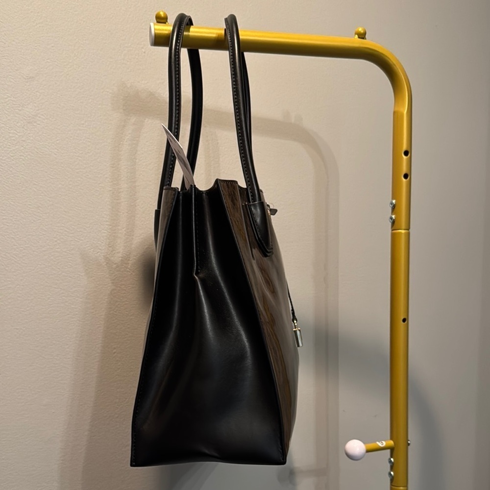 Michael Kors Brown and Black Tote Bag with Signature Monogram - Picture 5 of 15